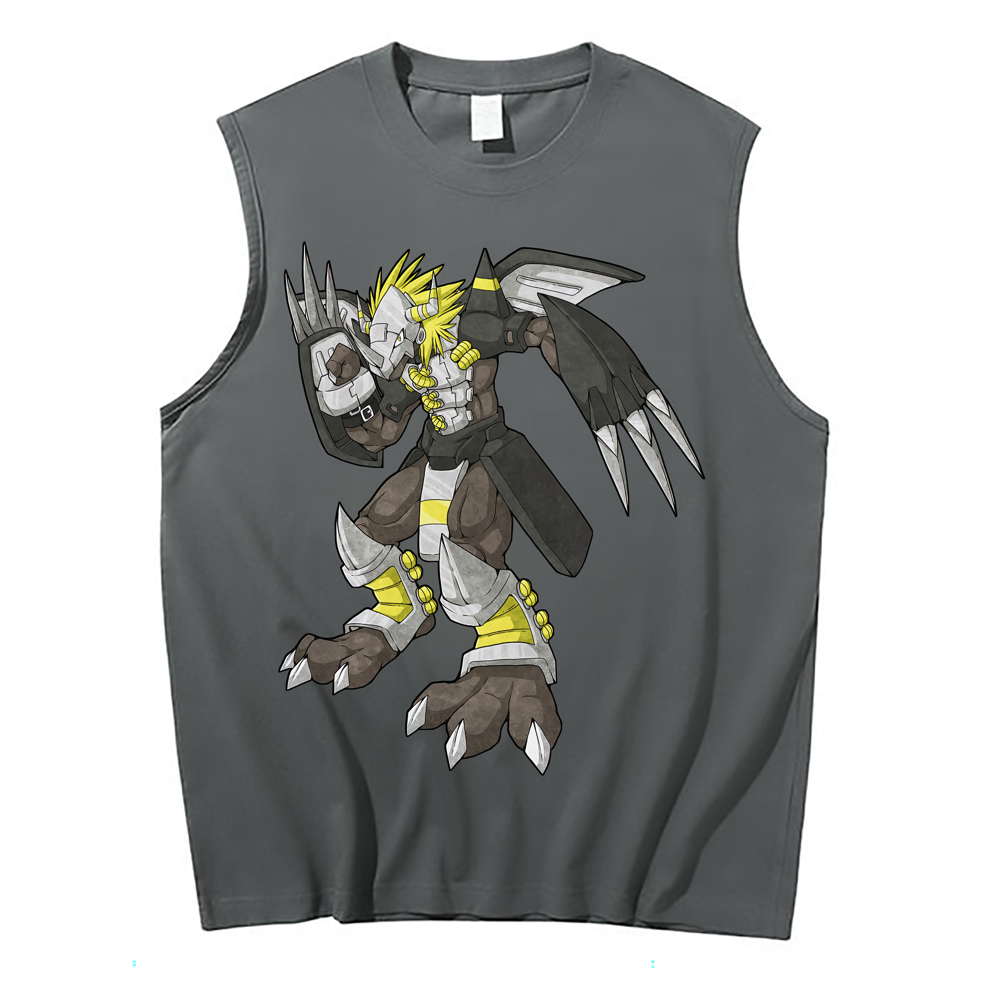 （画像用） Digimon デジタルモンスター/デジモン コットン100％タンクトップ（フロントプリント）